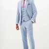 Men's Slim Fit Sky Blue Suit | Marc Darcy Tailoring