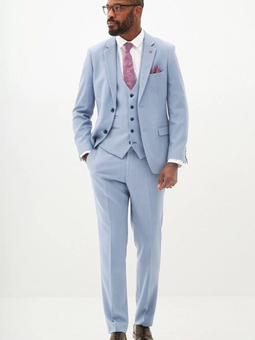 Marc Darcy HM5 3 Piece Suit | Sky Blue