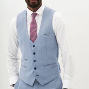 Marc Darcy HM5 Tailored Waistcoat | Sky Blue