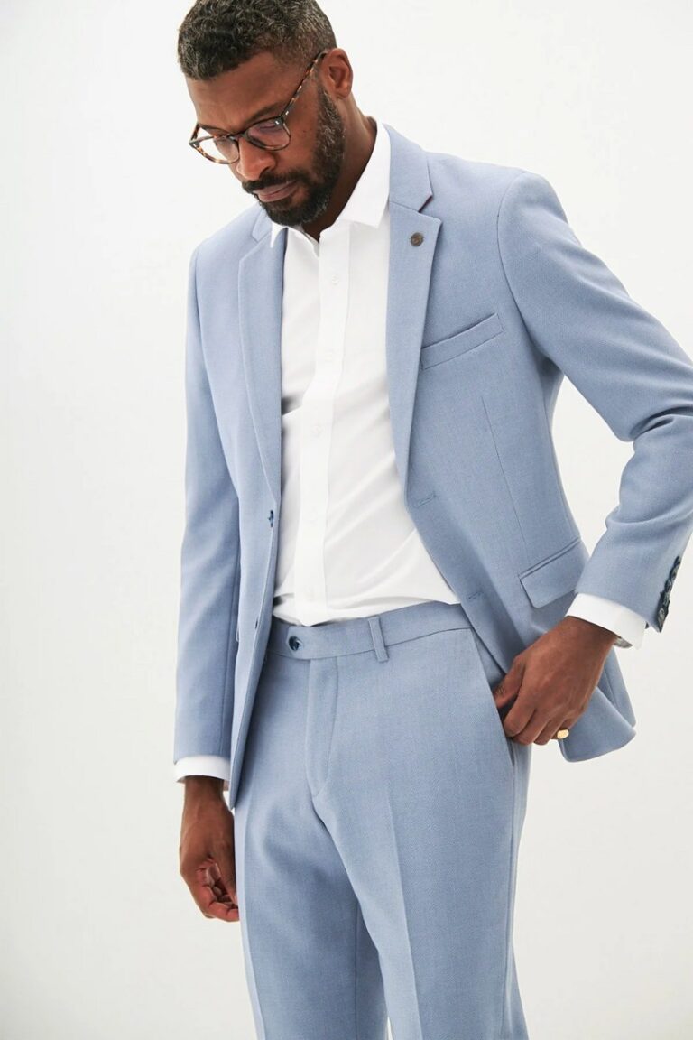 Marc Darcy HM5 Tailored Blazer | Sky Blue