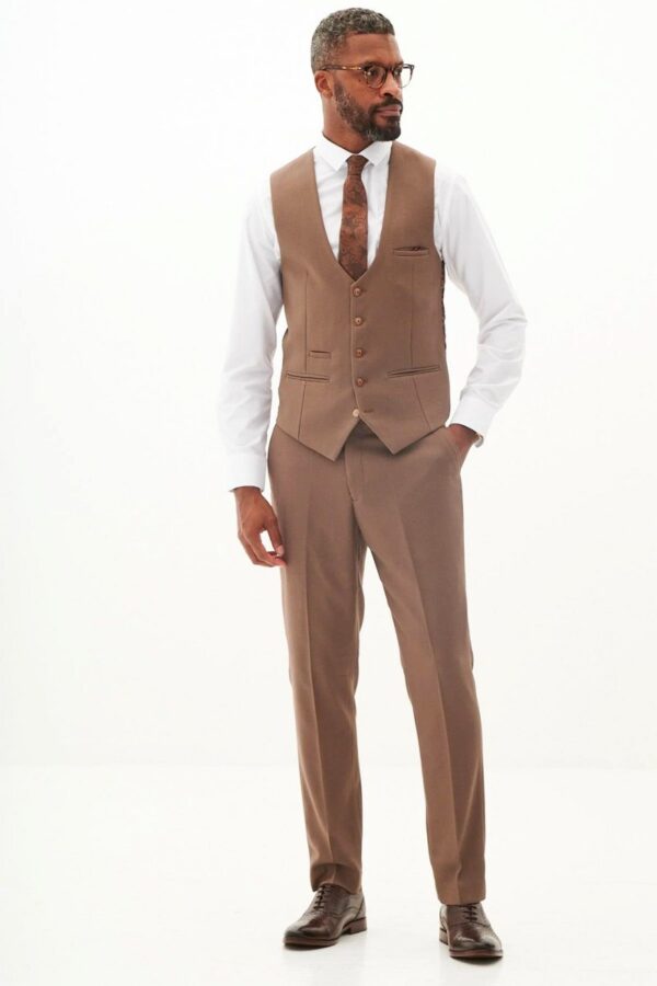 Men's Tan Waistcoat
