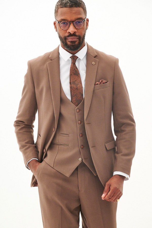 Marc Darcy HM5 Tailored Suit | Tan