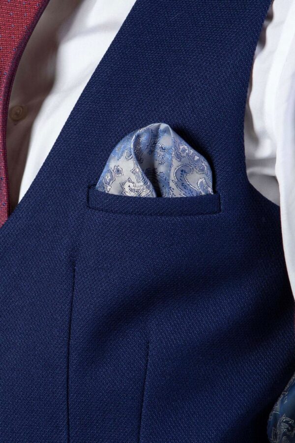 Royal Blue Tailored Fit Waistcoat | Marc Darcy