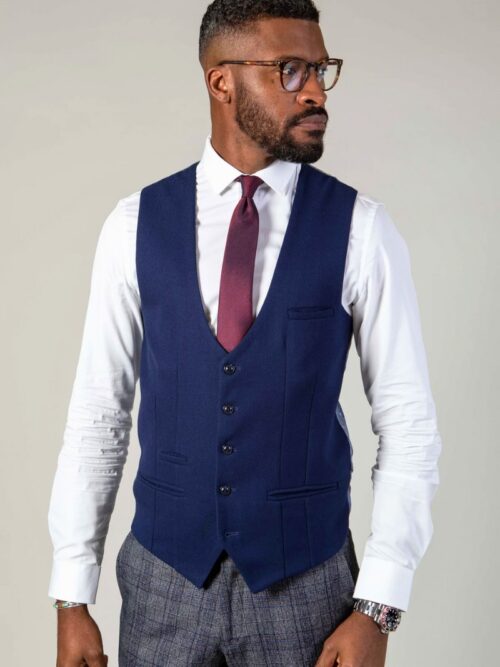 Marc Darcy Kelvin Waistcoat | Royal Blue