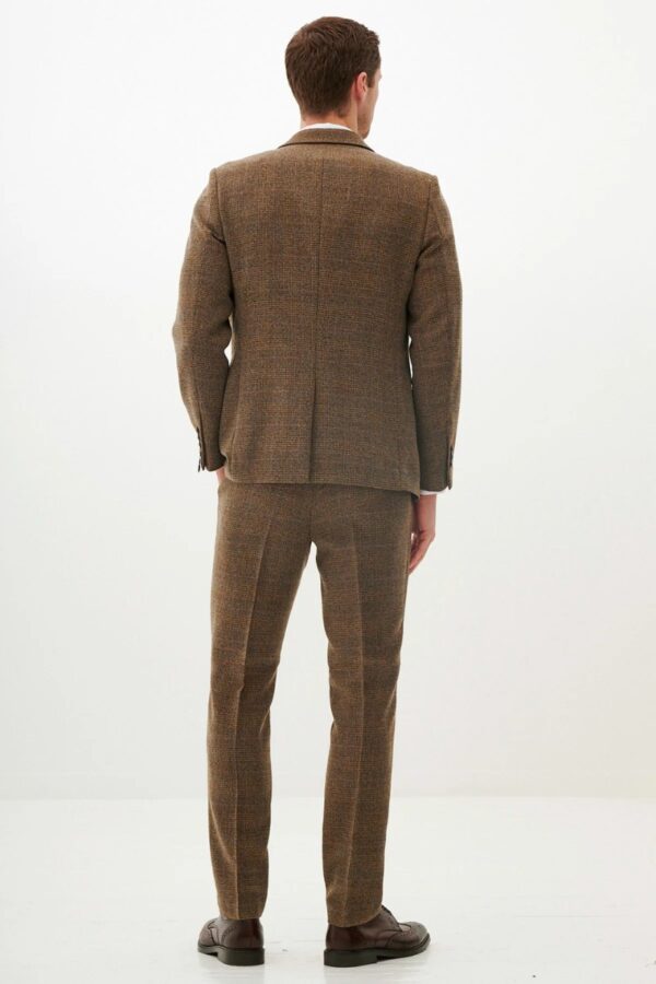Marc Darcy Kris | Tan Tweed 3-Piece Suit