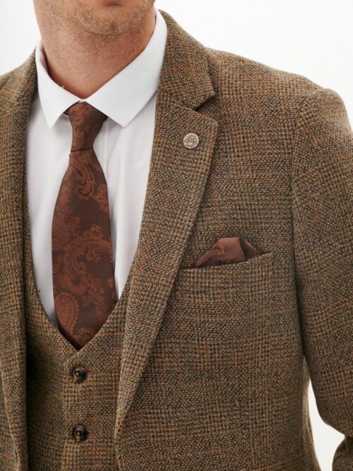 Marc Darcy KRIS | Tan Tweed Blazer