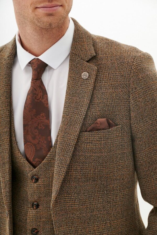 Marc Darcy KRIS | Tan Tweed Blazer