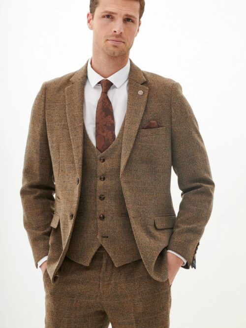 Marc Darcy KRIS | Tan Tweed Blazer
