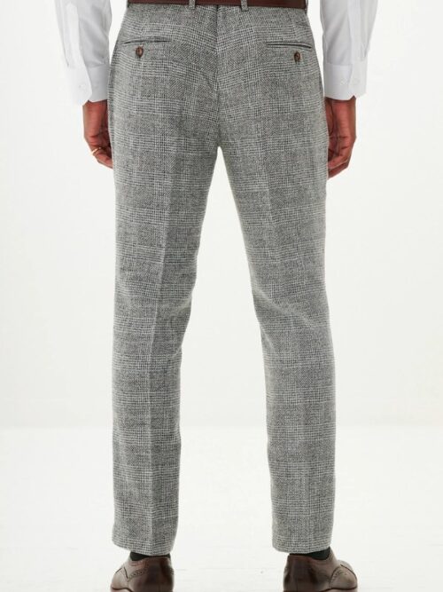 Prince of Wales Check Pants Grey