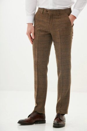 Marc Darcy KRIS – Tan Tweed Trousers