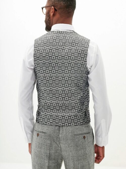 Grey Tweed Waistcoat Marc Darcy
