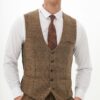 Marc Darcy KRIS | Tan Tweed Waistcoat