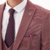 Nothc lapel on Marc Darcy Mauve Suit
