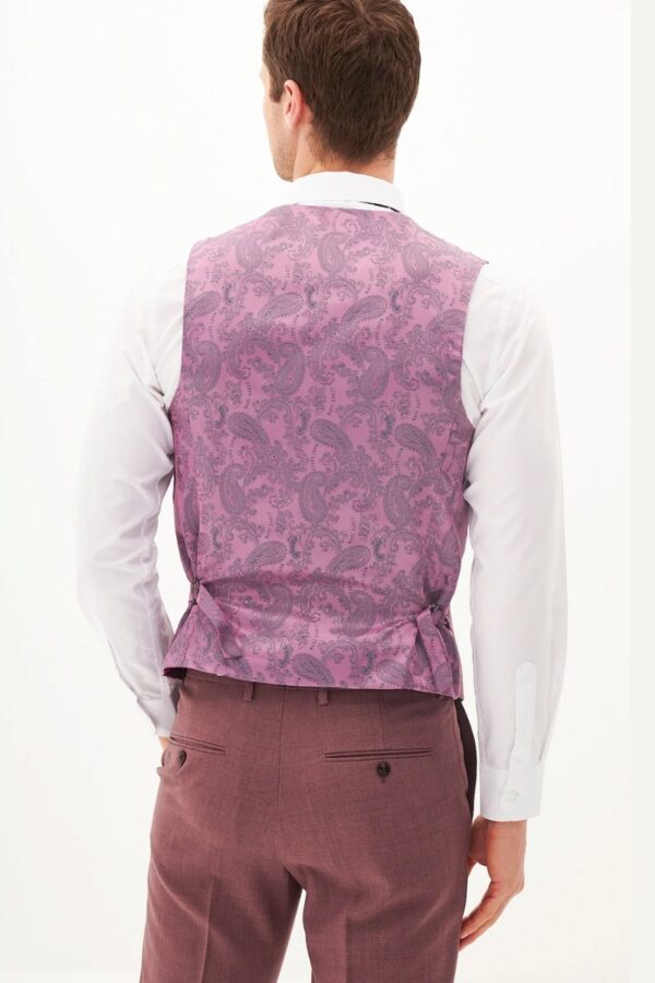 Marc Darcy Monty Tailored Waistcoat | Mauve