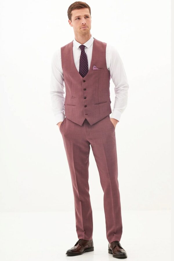 Waistcoat and Suit Pants in Mauve