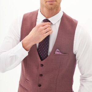 Marc Darcy Monty Tailored Waistcoat | Mauve