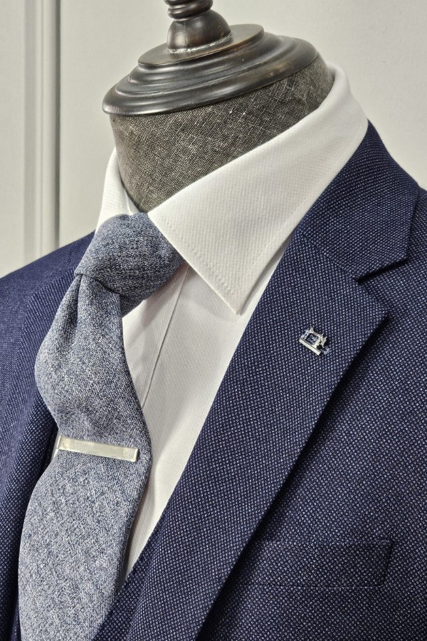 White Label Jasper Navy 3 Piece Suit
