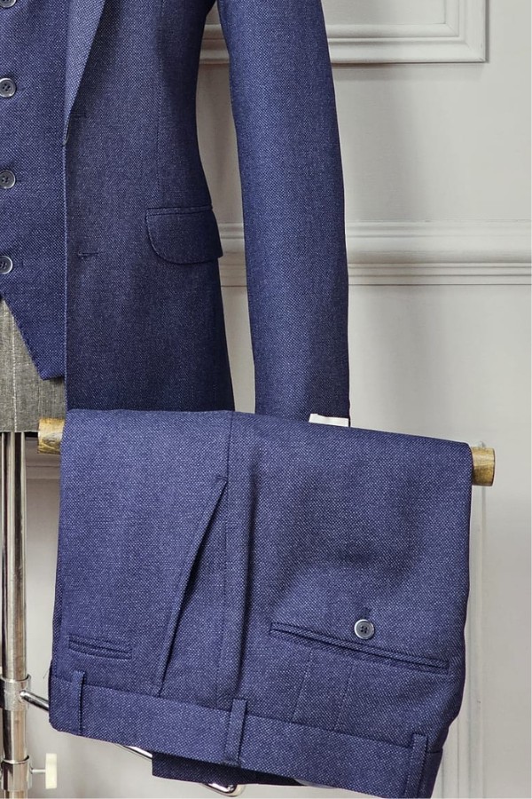 White Label Jasper Navy Suit Trousers