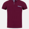 Advise Contrast Burgundy Polo Shirt